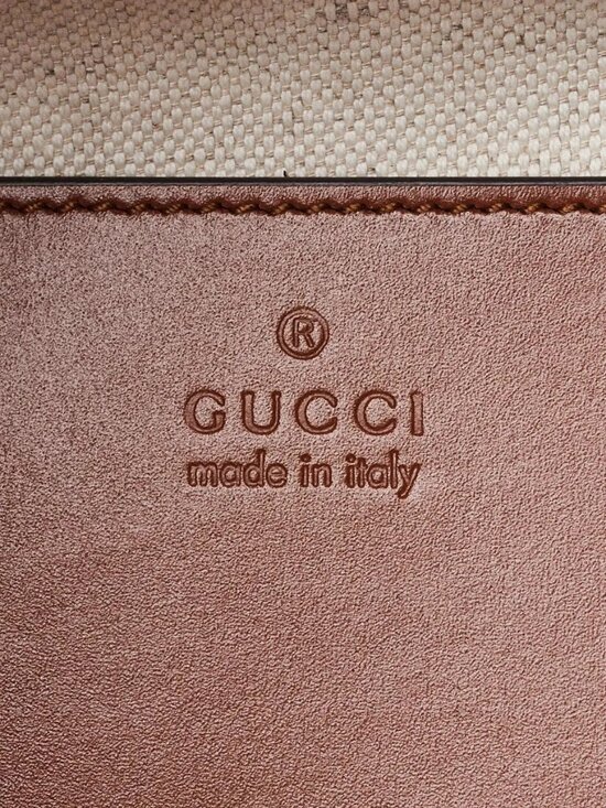 Gucci Brown Smooth Leather Bamboo Handle Small Backpack Bag main image 12